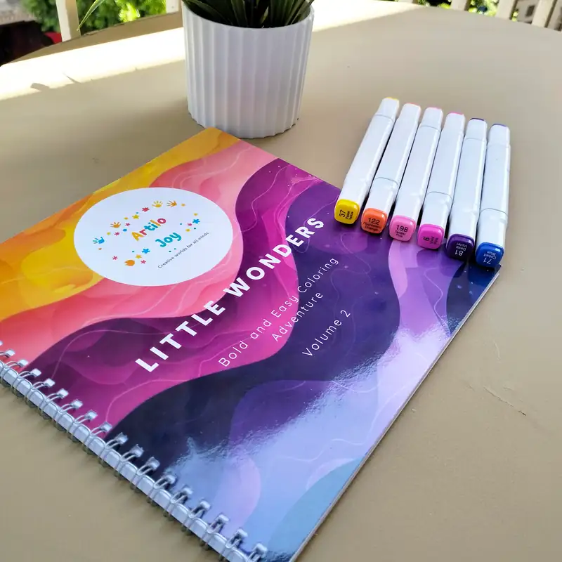 Product image of كراسة تلوين Little Wonders - ستايل Cozy & Bold (45 تصميم مريح ومبهج)-Volume 2